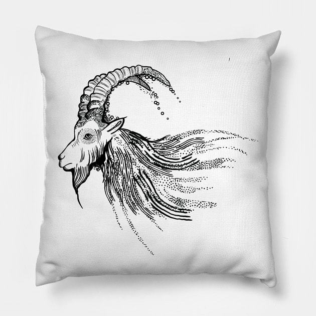 Goat Pillow by serbinysik