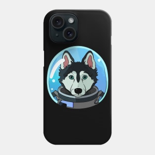 Husky Dog Cosmonaut Dog Lover Puppy Retro Phone Case