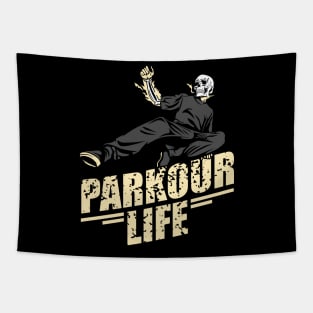 PARKOUR SKULL Tapestry