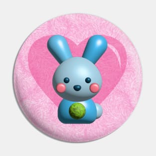 blue bunny Pin