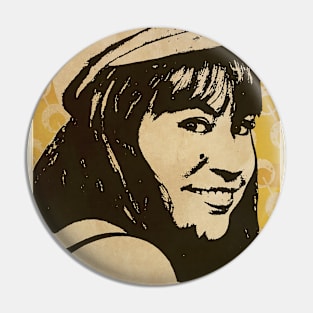 Astrud Gilberto // Retro Poster Jazz Pin