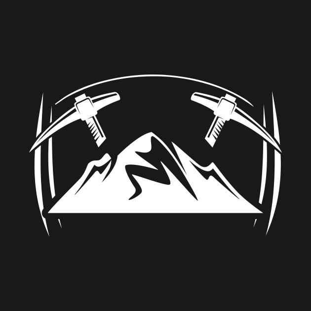 Miner mining mountaineer mountain motif by HBfunshirts