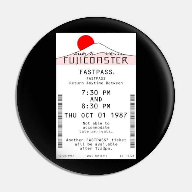 Fujicoaster Fastpass Pin by Florida Project