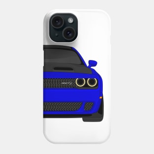 DODGE HELLCAT FRONT DARK-BLUE Phone Case