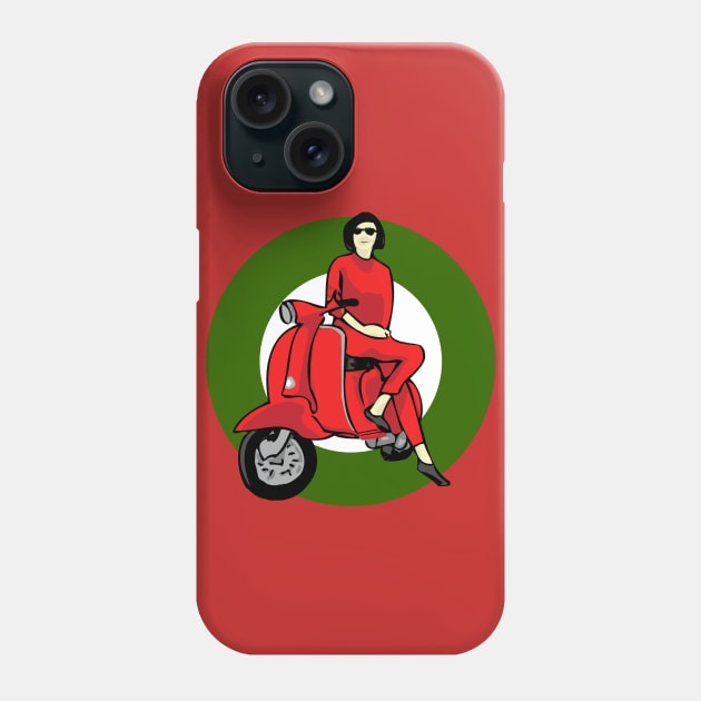 Scooter Girl Italiano Phone Case by GBCDesign