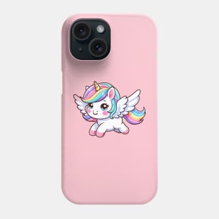 Cute Rainbow Tailed Unicorn Phone Case