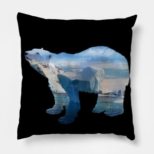 Polar bear - save the artic Pillow