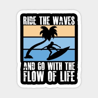 quote background surfing beach wave sun Magnet