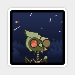 Zombie Owl Magnet