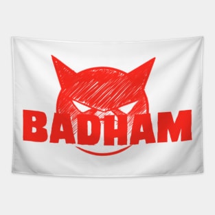 Badham Logo- Red Design Tapestry