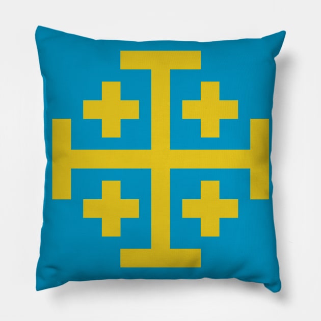 Kingdom of Jerusalem Pillow by blackroserelicsshop@gmail.com