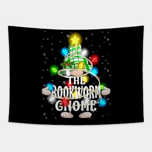 The Bookworm Gnome Christmas Matching Family Shirt Tapestry