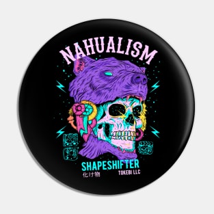 Nahualism Shapeshifter Skull Pin