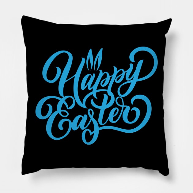 Happy Easter Christian Pillow by worshiptee