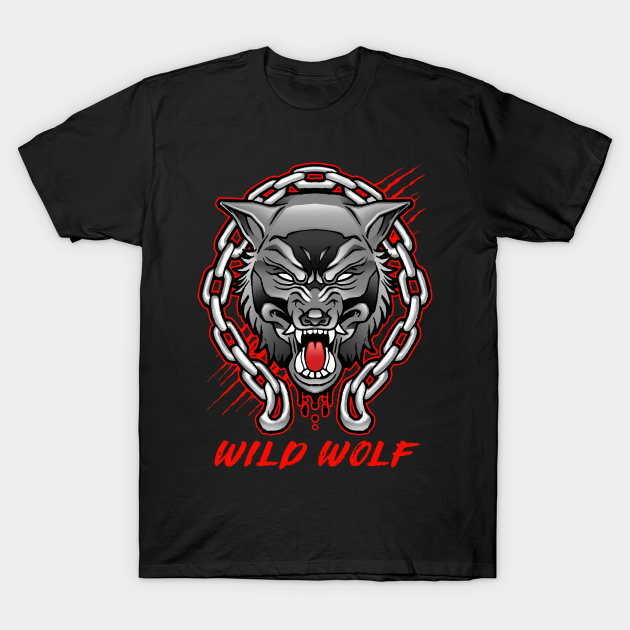 Angry Wild Wolf - Wild Wolf - T-Shirt