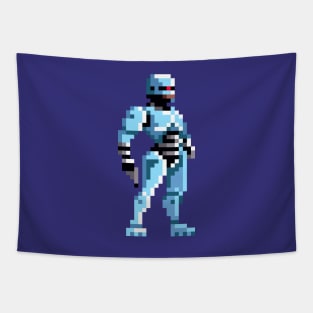 Robocop Pixel Art Tapestry