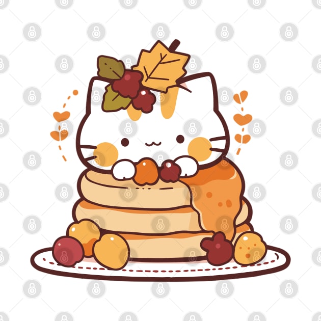 Cute Pancake Kitten by Retroprints