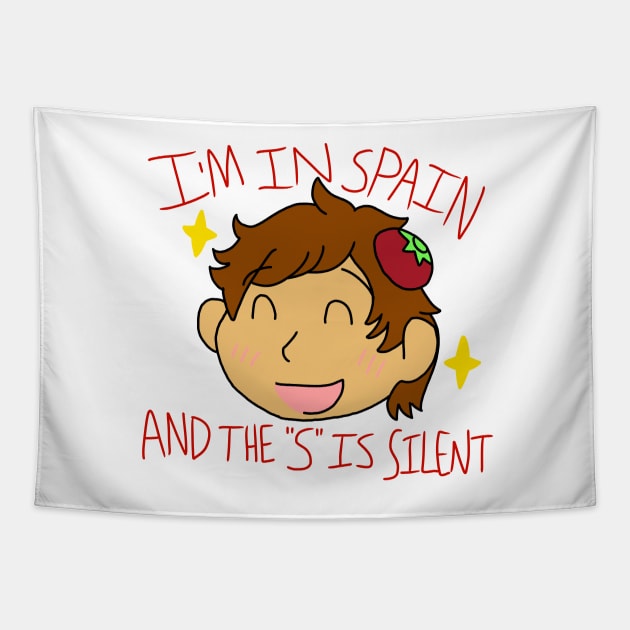 I’m in Spain Tapestry by arimoreindeer