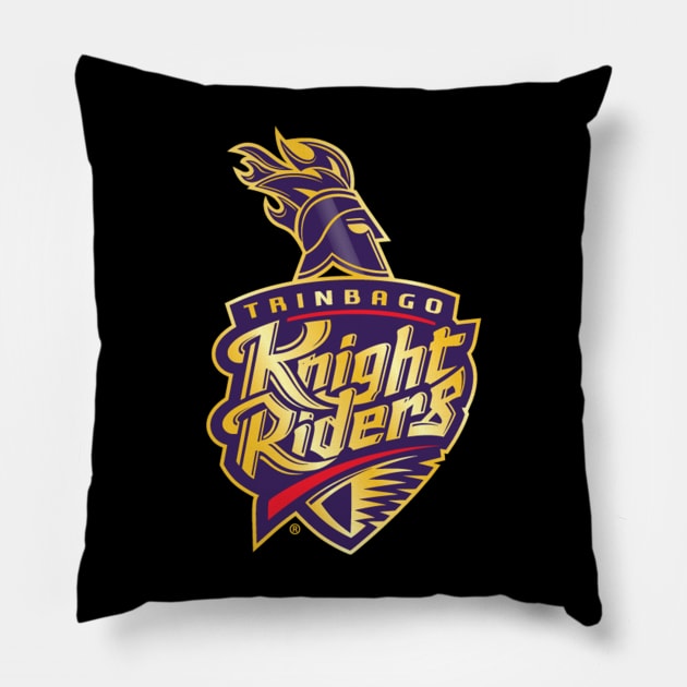 Trinbago Knight Riders CPL T20 Cricket Pillow by rumsport