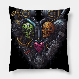 Cyborg Hearts Pillow