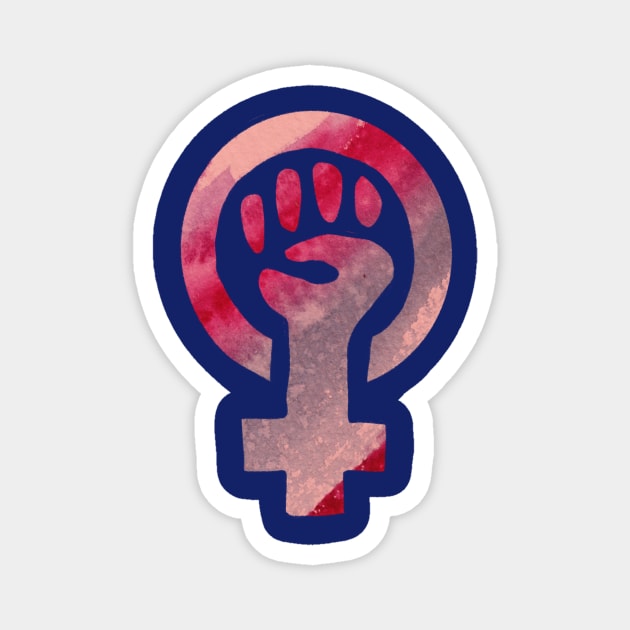 Feminist Symbol Magnet by bubbsnugg