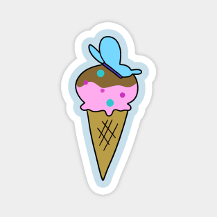 Butterfly Icecream Magnet