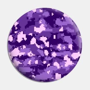 Purple Digital Camouflage Pin