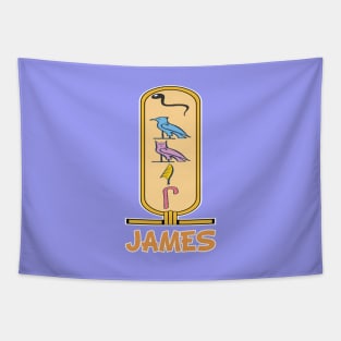 JAMES-American names in hieroglyphic letters-James, name in a Pharaonic Khartouch-Hieroglyphic pharaonic names Tapestry