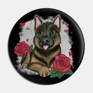 German shepherd puppy love Pin