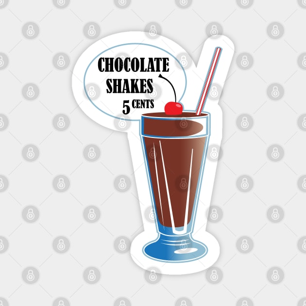 Chocolate Shakes Magnet by Illustratorator