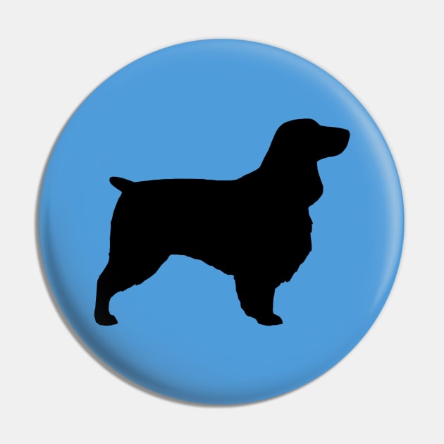 Field Spaniel Silhouette Pin by Coffee Squirrel