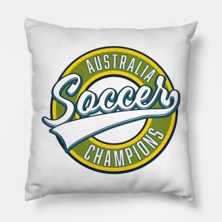 Australia soccer champions retro logo Pillow