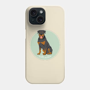 Rottweiler Rottie Dog Breed Cursive Graphic Phone Case