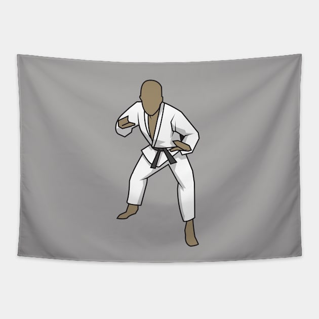 Jiu Jitsu Black Belt Tapestry by CatsAreAmazing1