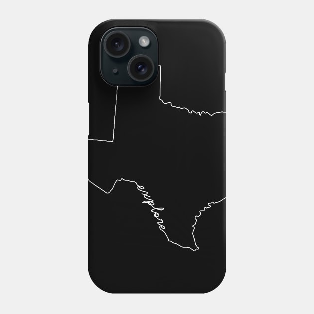 Explore Texas Phone Case by Nataliatcha23