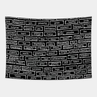 Positive words pattern Tapestry