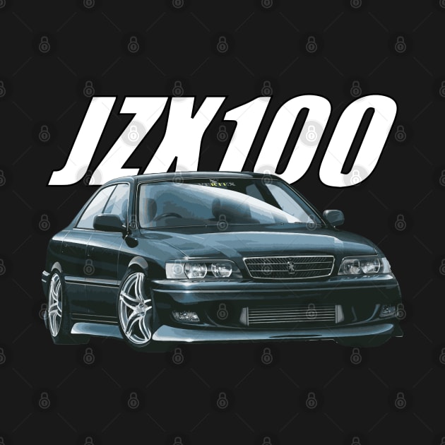 JZX100 TRD DARK GREEN CHASER MARK II tOYOTA Drift 1jz street car VERTEX KIT by cowtown_cowboy