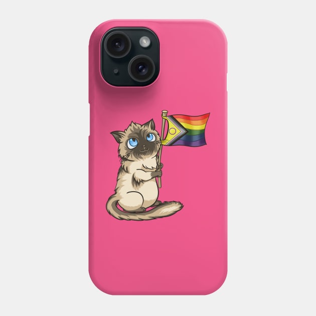 Chocolate Supports Pride Phone Case by Crossed Wires