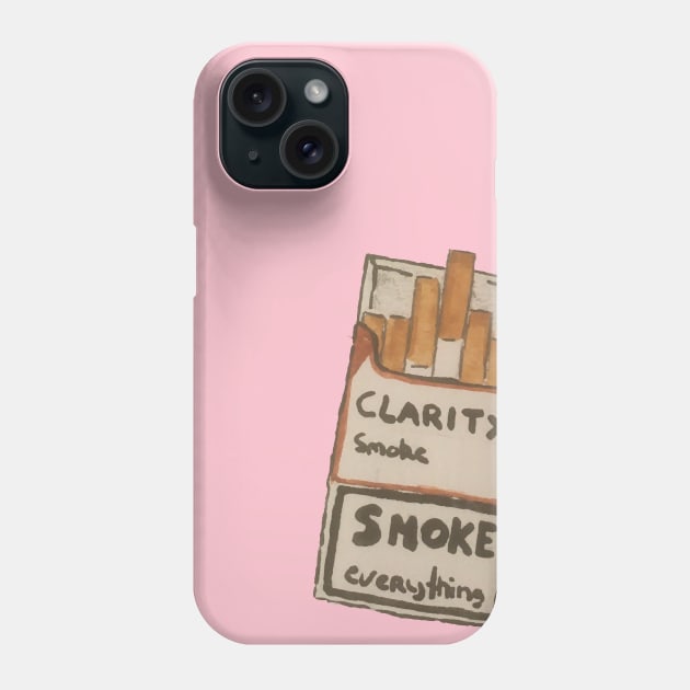 Clarity Cigarette Pack Phone Case by clarityclothes