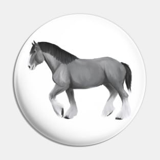 Clydesdale horse Pin