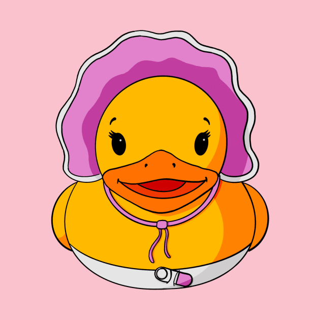 Baby Girl Rubber Duck by Alisha Ober Designs