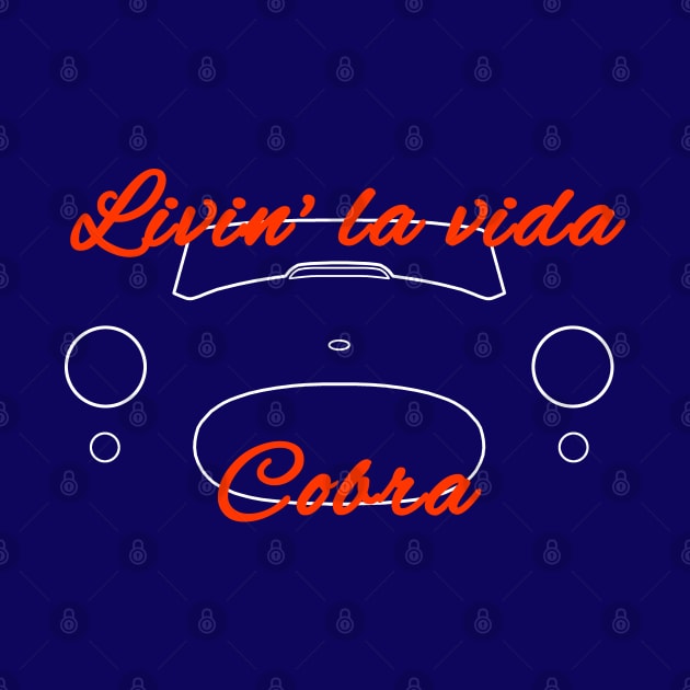 Livin la vida Cobra 1960s British classic car outline by soitwouldseem