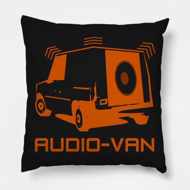audio-van Pillow by taniplusshop