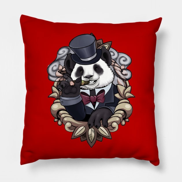 Boss Panda Pillow by Andengmarinko