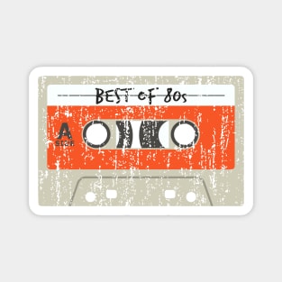 CASSETTE MIXTAPE BEST OF 80s VINTAGE RETRO GRUNGE Magnet