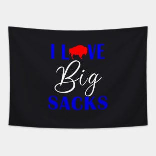 Buffalo Football I Love Big Sacks Tapestry