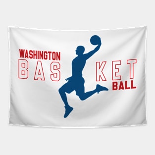 Washington Basketball Slam Dunks Tapestry