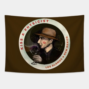 Oppenheimer "Kiss a Physicist" Tapestry