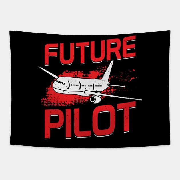Future Pilot Flight School Chief Aviator Gift Tapestry by Dolde08