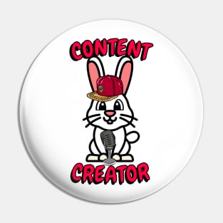 Cute bunny is a content creator Pin